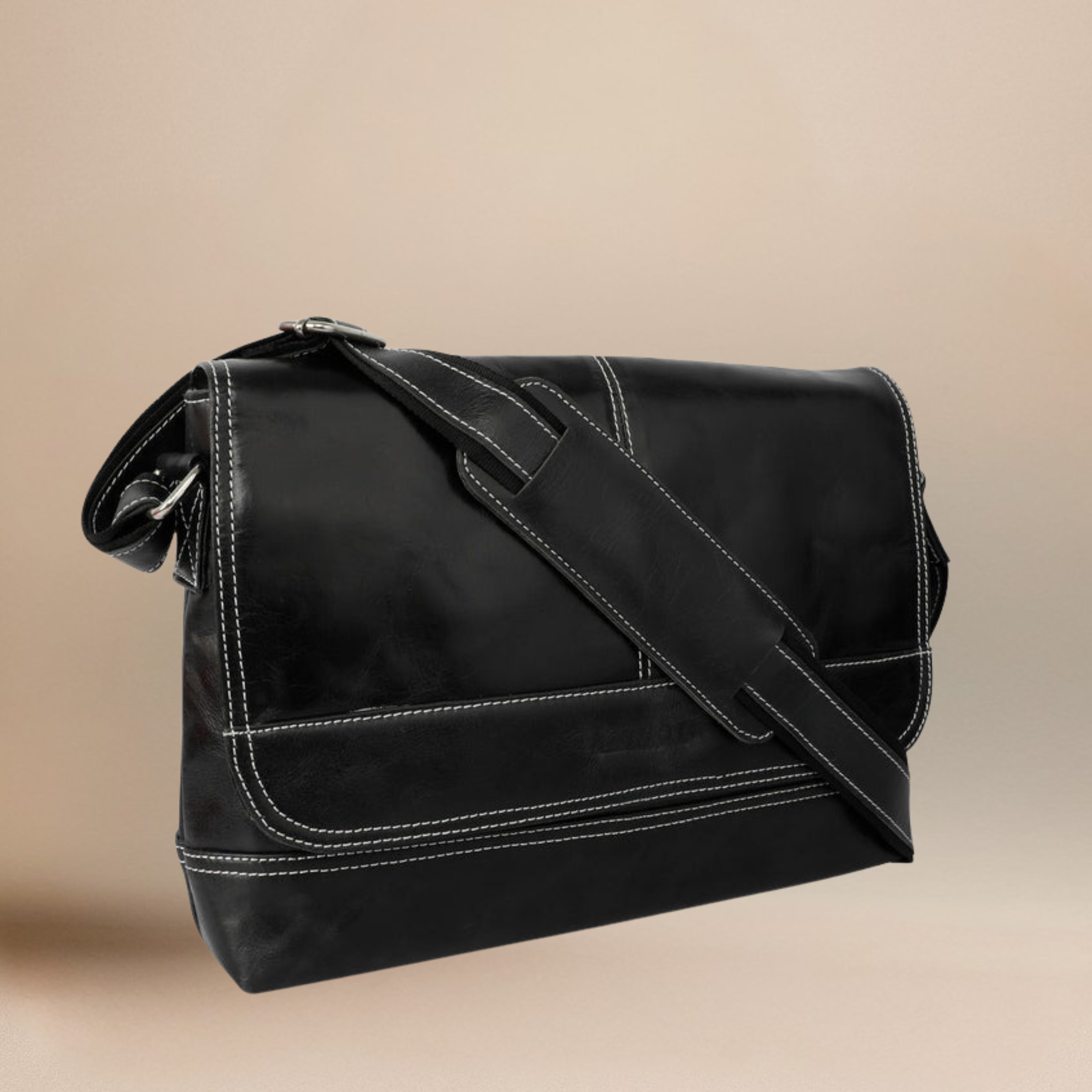 kinnoti Premium Genuine Leather Messenger Bag