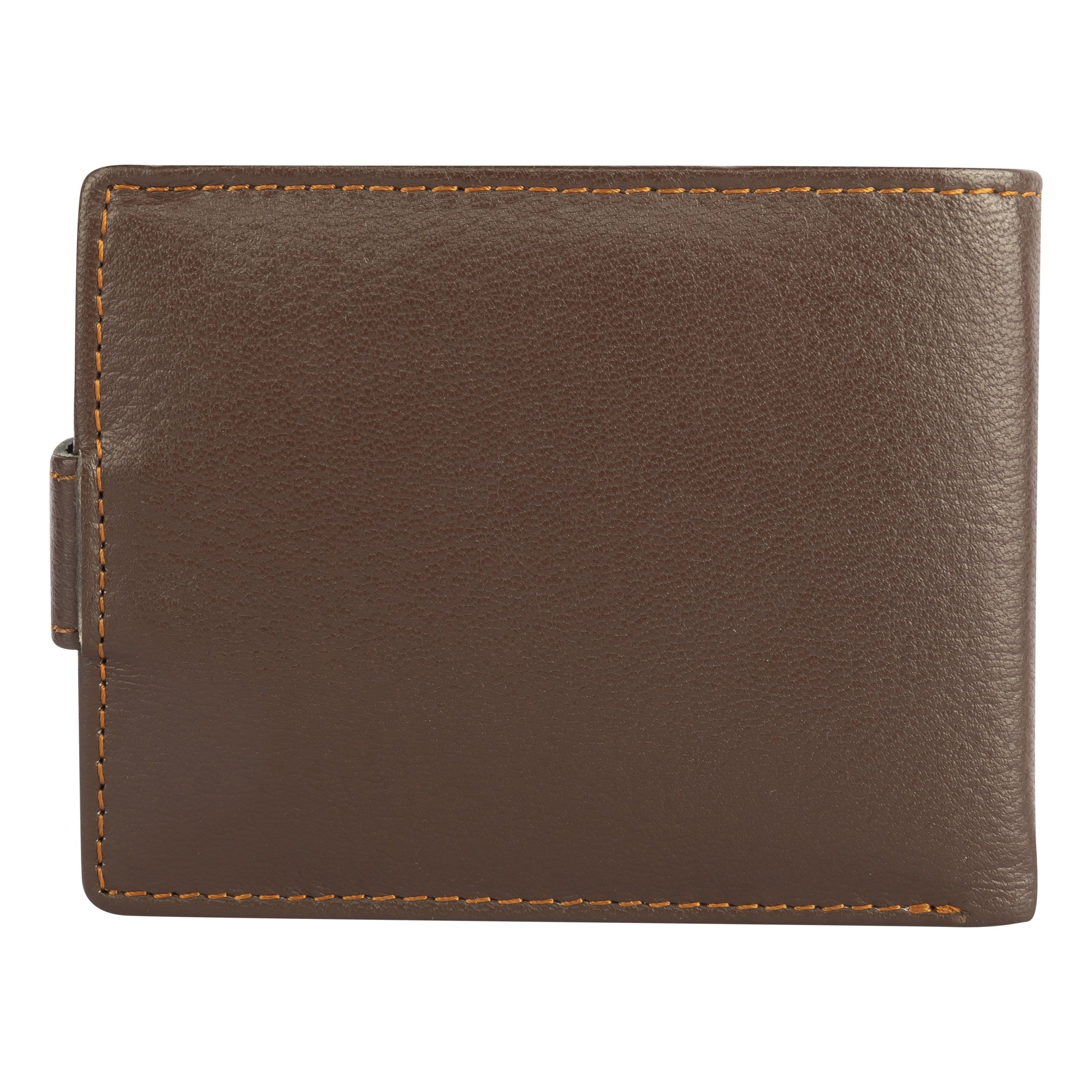 kinnoti RFID Genuine Leather Brown Wallet