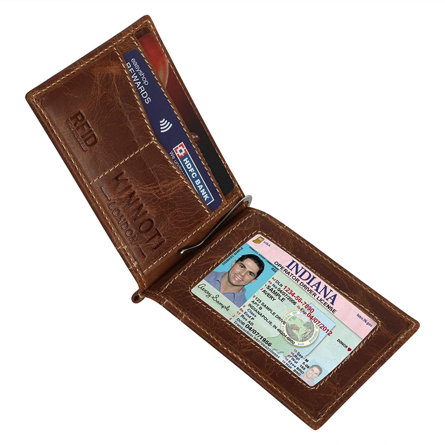 kinnoti RFID & Minimalist Slim Leather Wallet