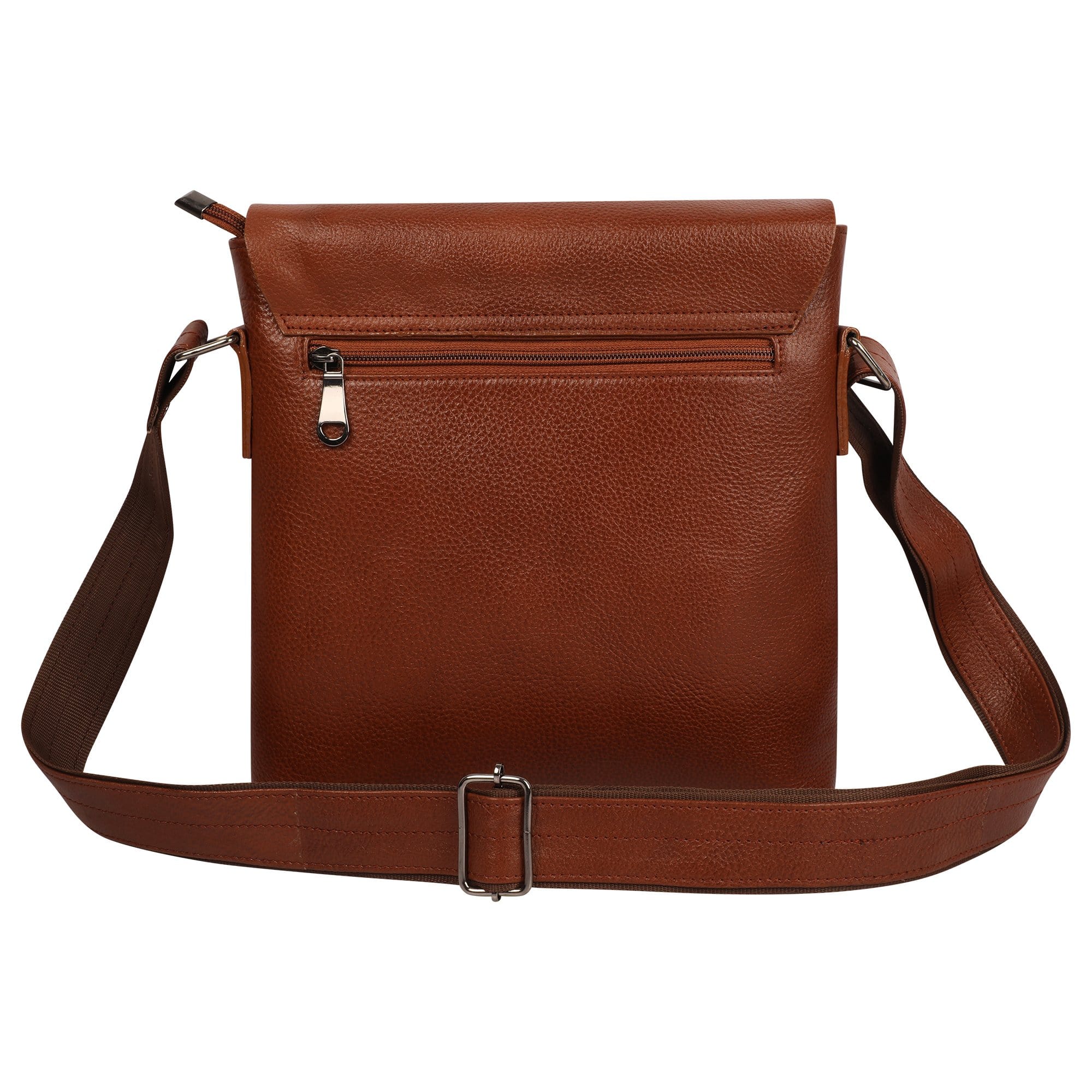 kinnoti Rich Brown Genuine Leather Messenger Bag