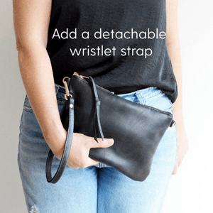 Kinnoti's Black Genuine Leather Sling Bag For Women With Adjustable Brass Chain & Shoulder Pad