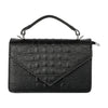 Load image into Gallery viewer, Kinnoti Sling bag Black Latest Croco Style Bag