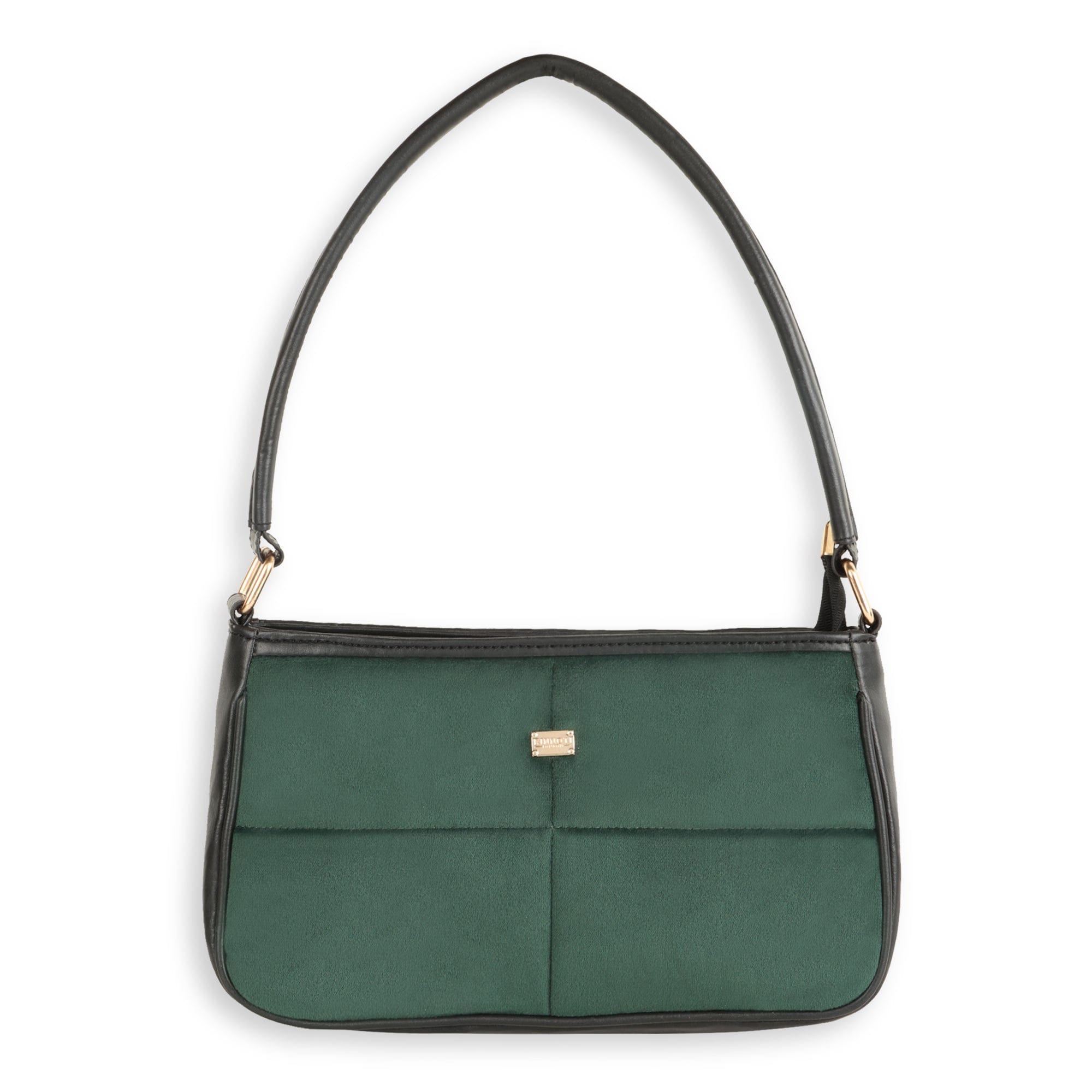 Kinnoti Sling bag Olive Green Velvet Shoulder Bag