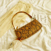 Load image into Gallery viewer, kinnoti Snake-Yellow Snake Print Shoulder Bag