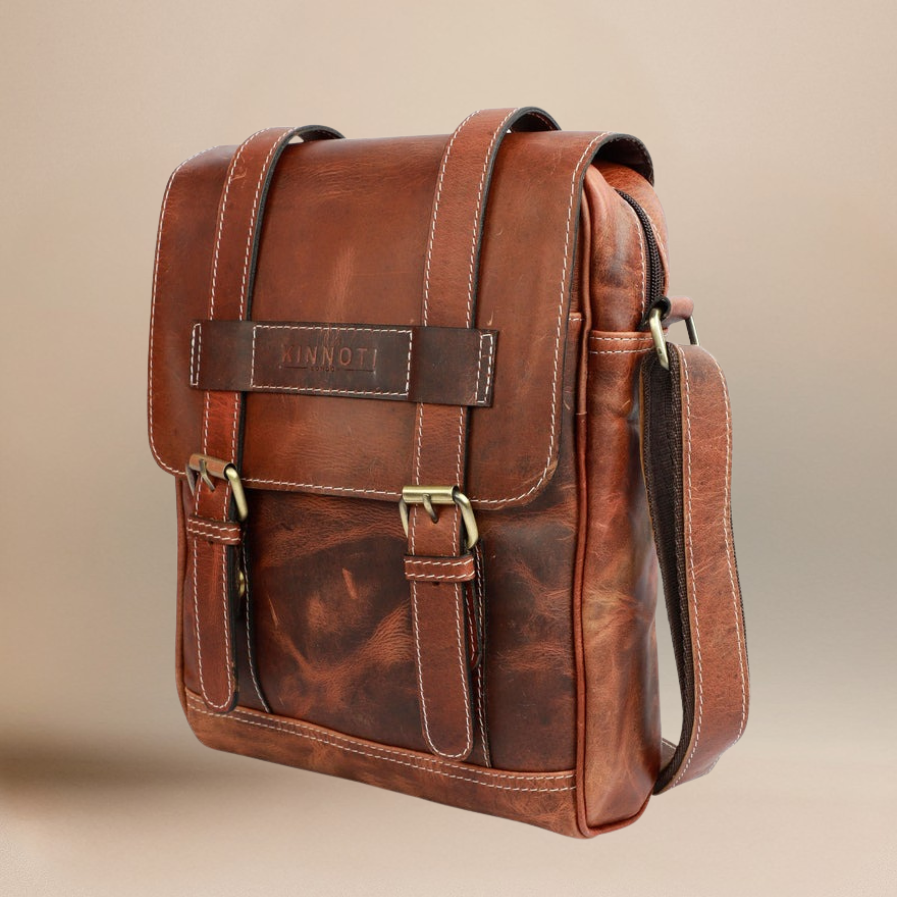Kinnoti Stanford Genuine Leather Messenger Bag