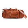 kinnoti Tan Leather Duffle Bag