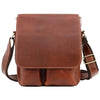kinnoti Tan Leather Medium Messenger Bag