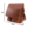 kinnoti Tan Leather Medium Messenger Bag