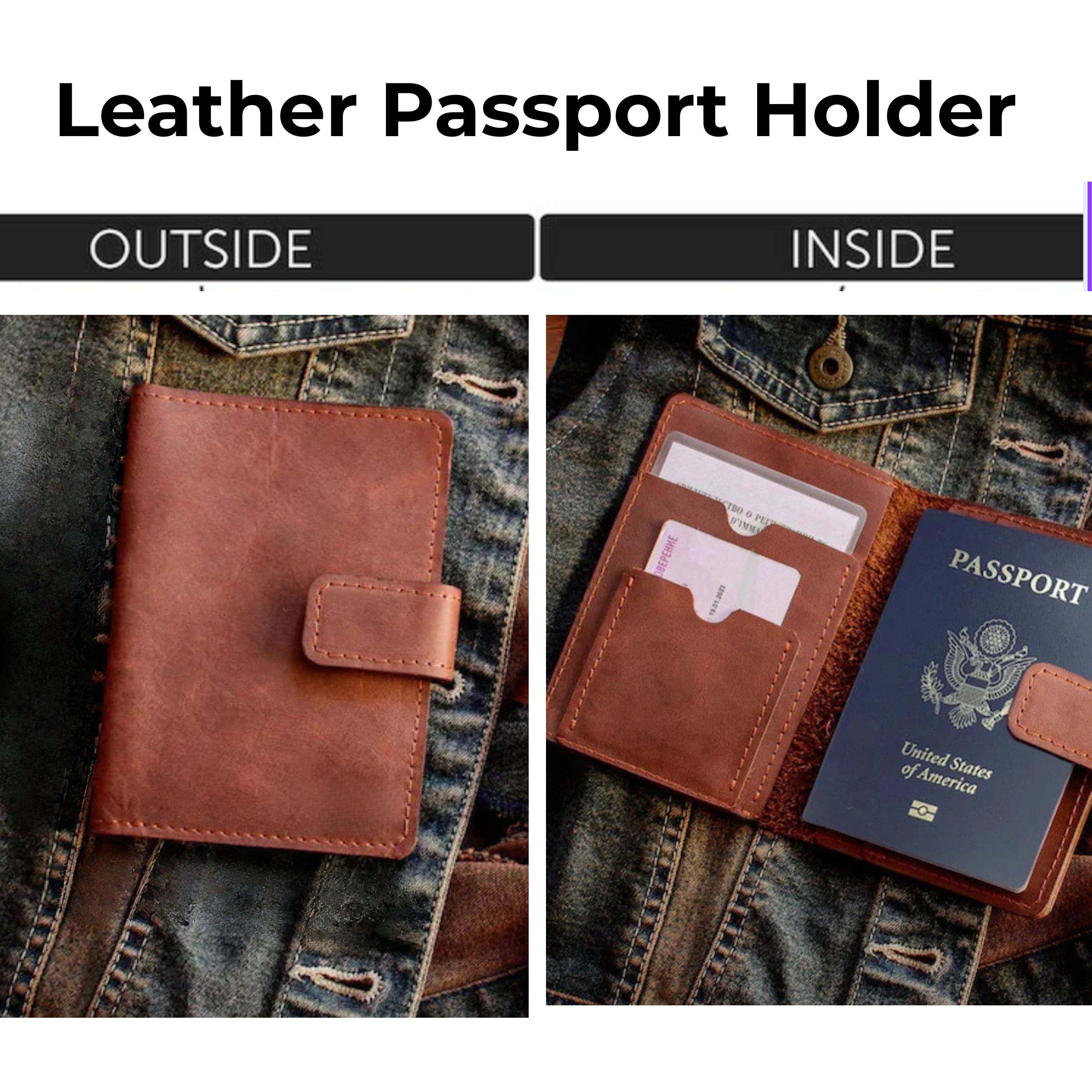 Kinnoti Timeless Leather Passport Holder