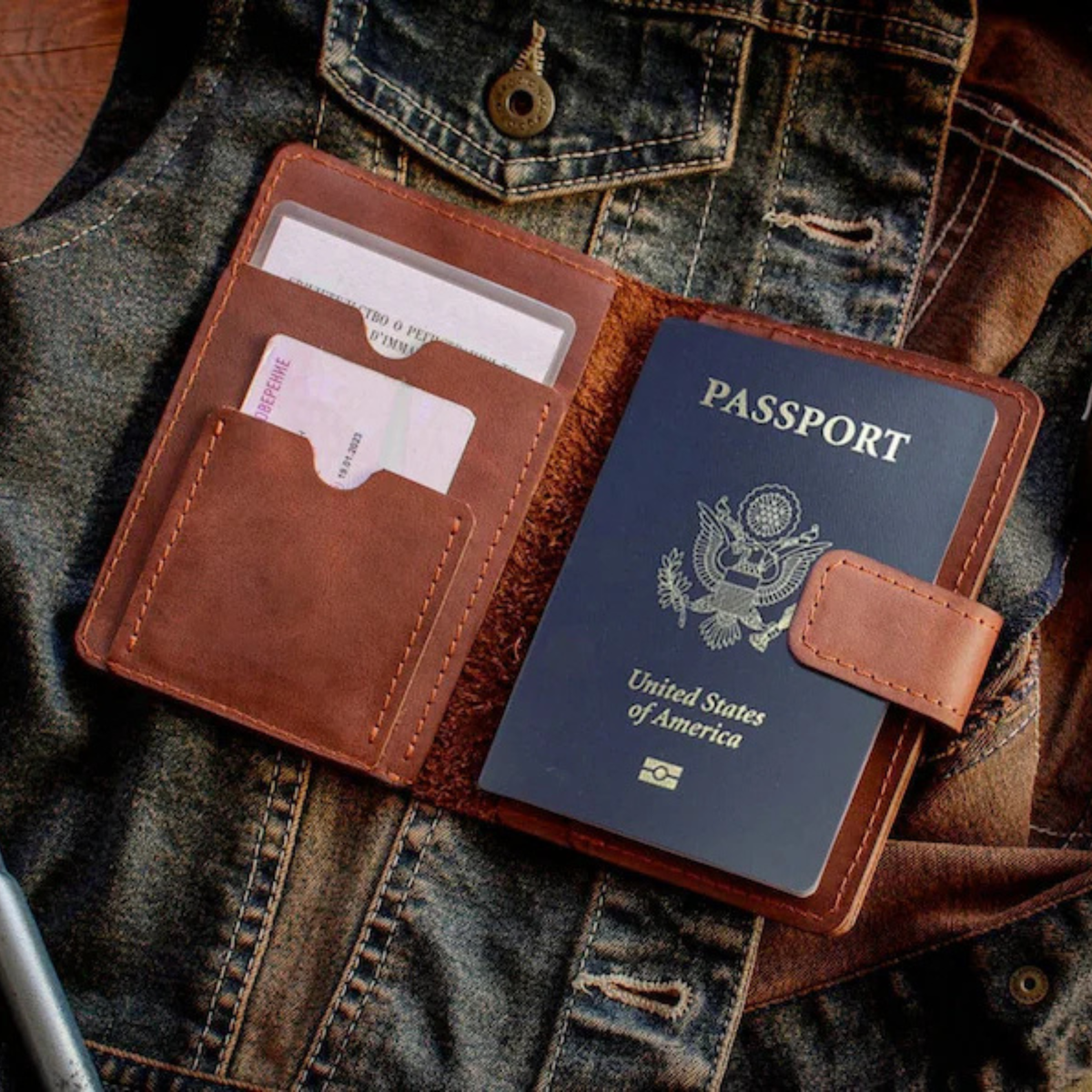 Timeless Leather Passport Holder