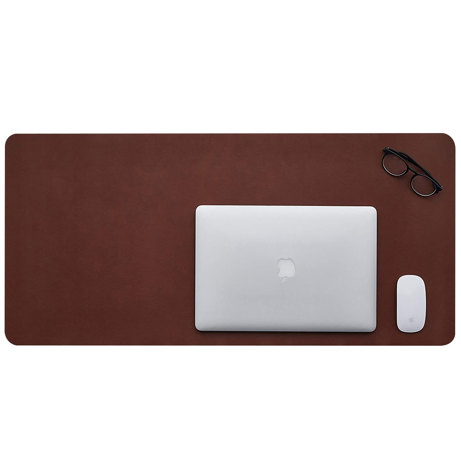 kinnoti Vegan Leather Brown Desk-mat
