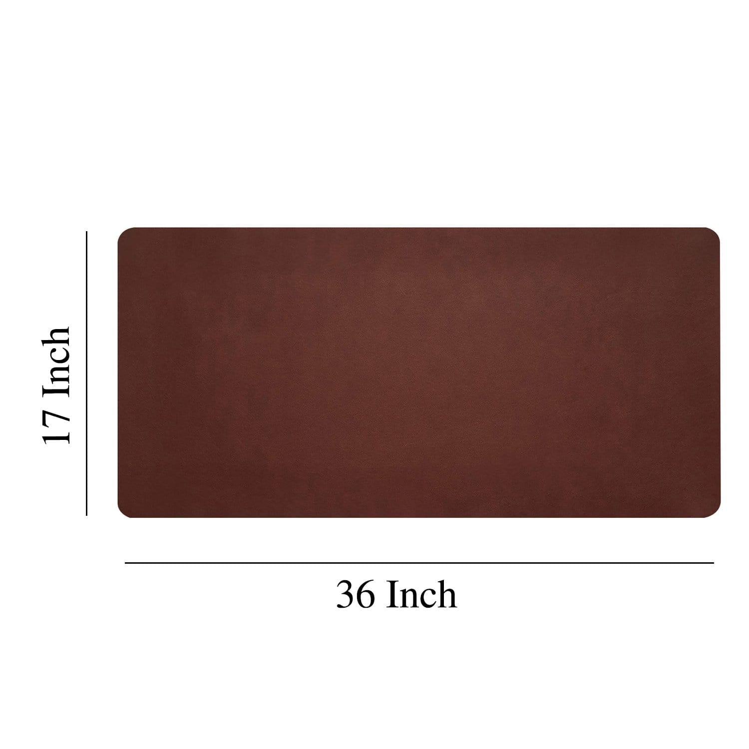 kinnoti Vegan Leather Brown Desk-mat