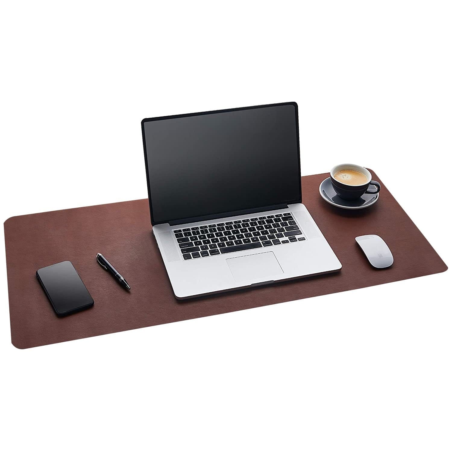 kinnoti Vegan Leather Brown Desk-mat