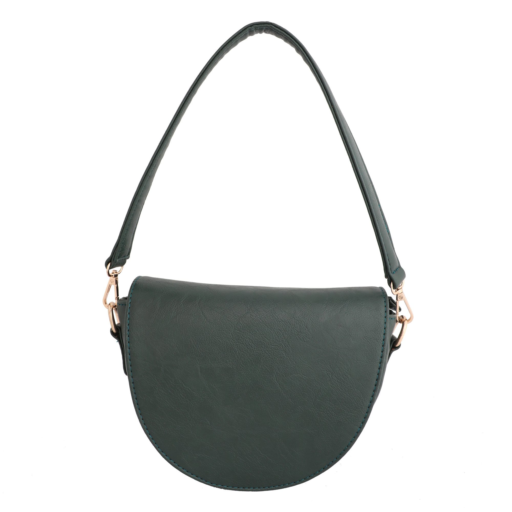 kinnoti vegan sling bag Green Semi circle crossbody bag