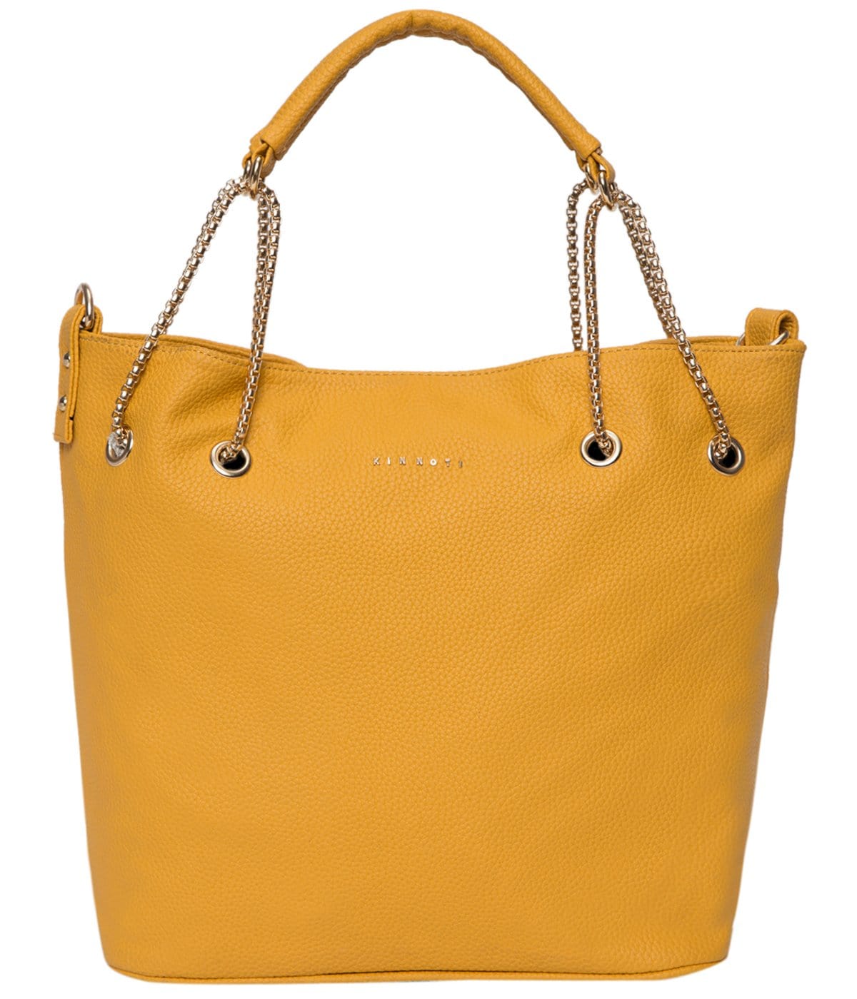 kinnoti Vegan Tote Bag Yellow Chain Tote Bag
