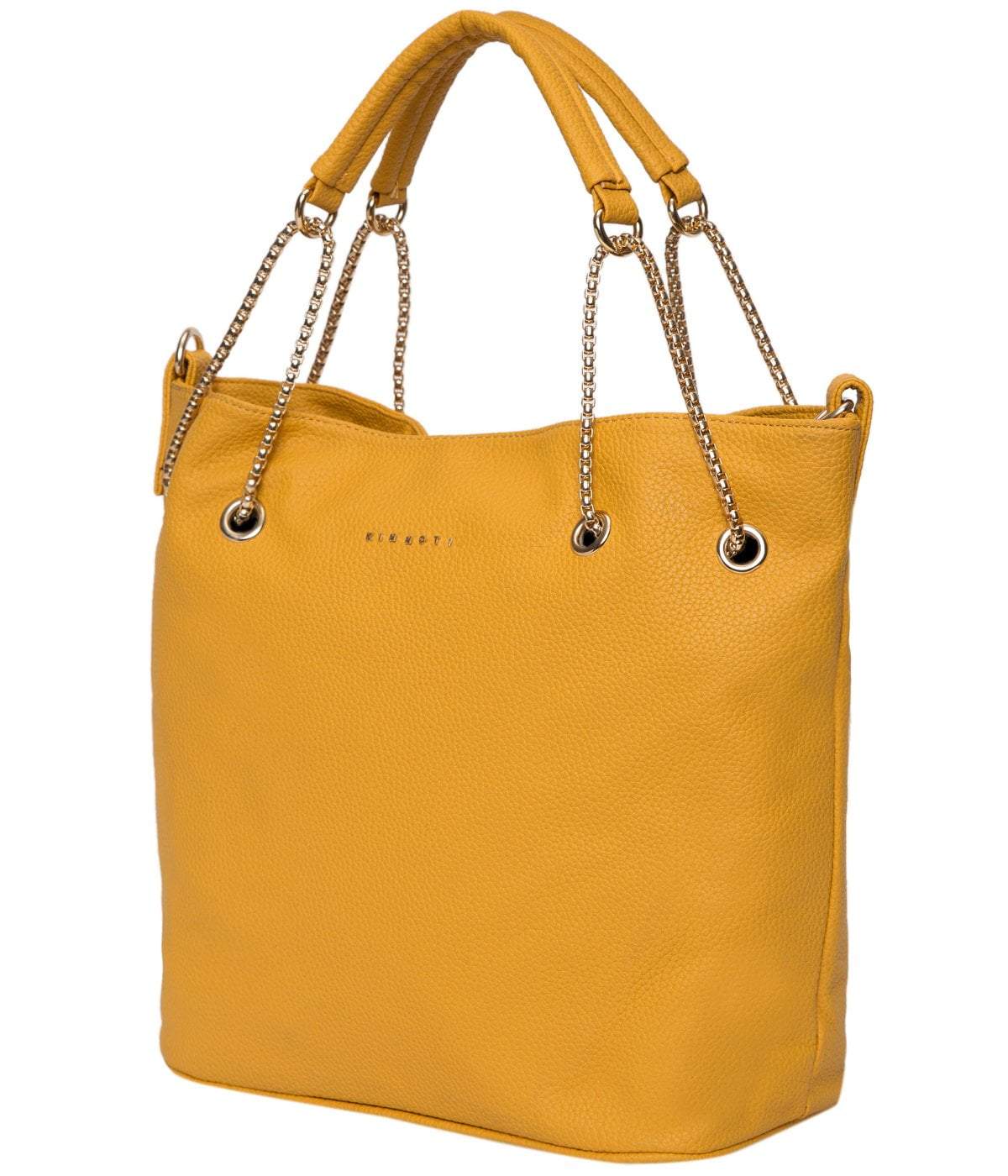 kinnoti Vegan Tote Bag Yellow Chain Tote Bag