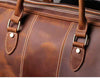 Load image into Gallery viewer, Kinnoti Vinatge Brown Genuine Leather Travel Duffle Bag