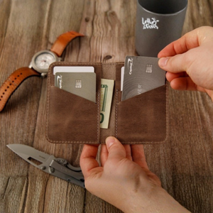 Kinnoti Wallet Brown Slim Leather Wallet