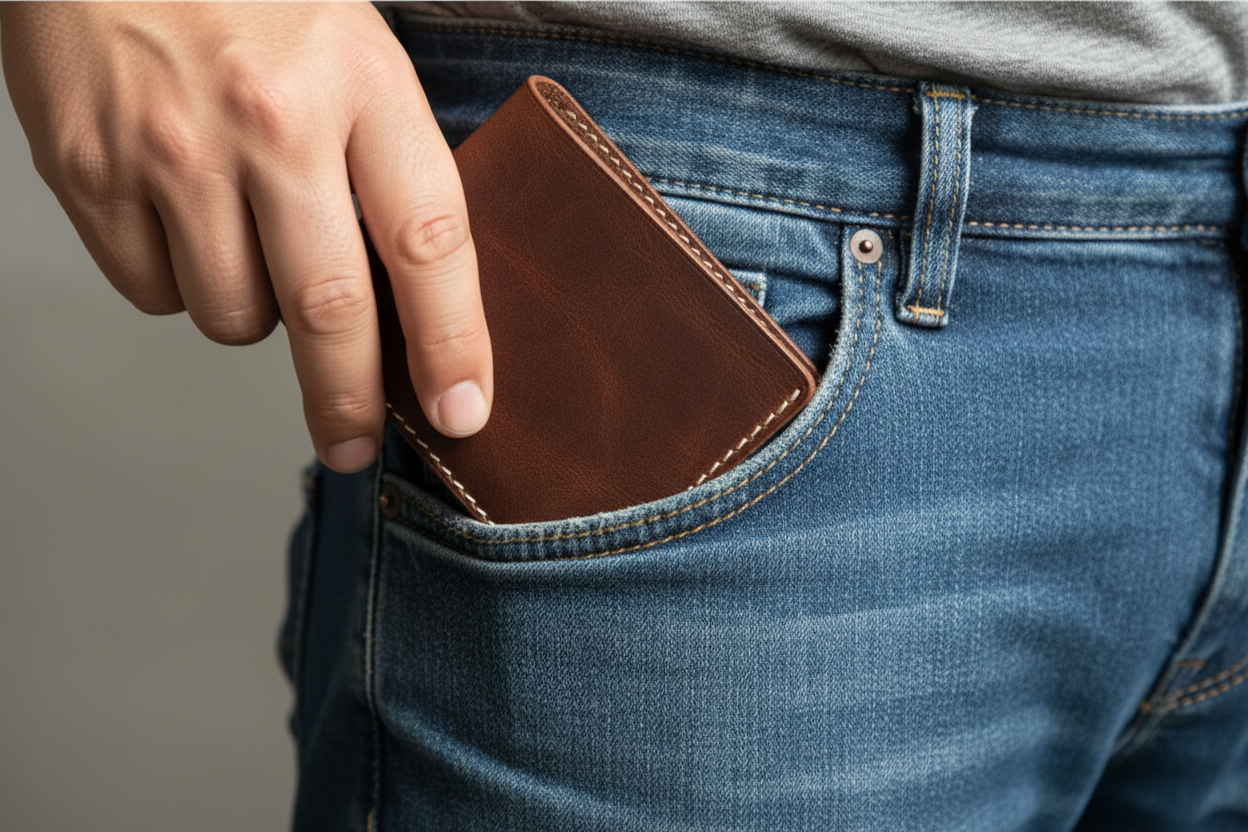 Kinnoti wallet Slim Leather Wallet - Minimalist Card & Money Holder