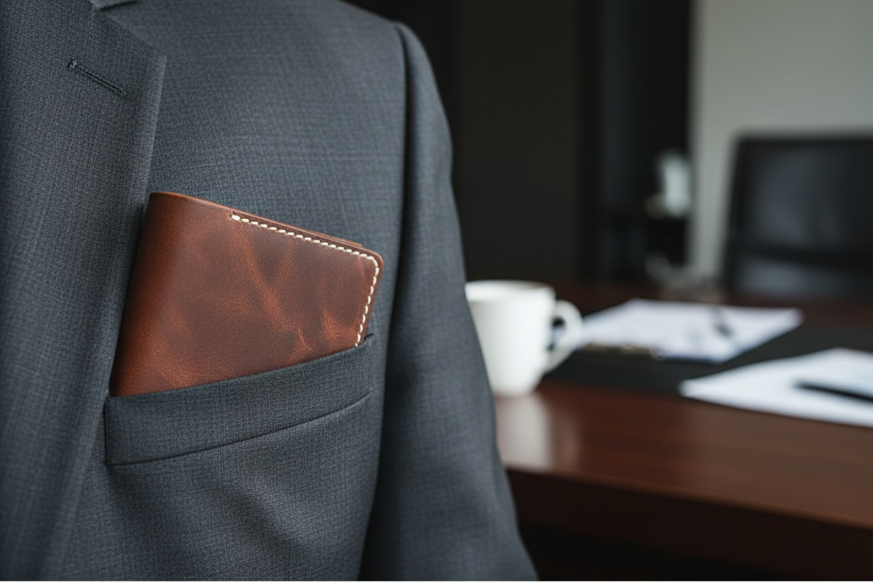 Kinnoti wallet Slim Leather Wallet - Minimalist Card & Money Holder