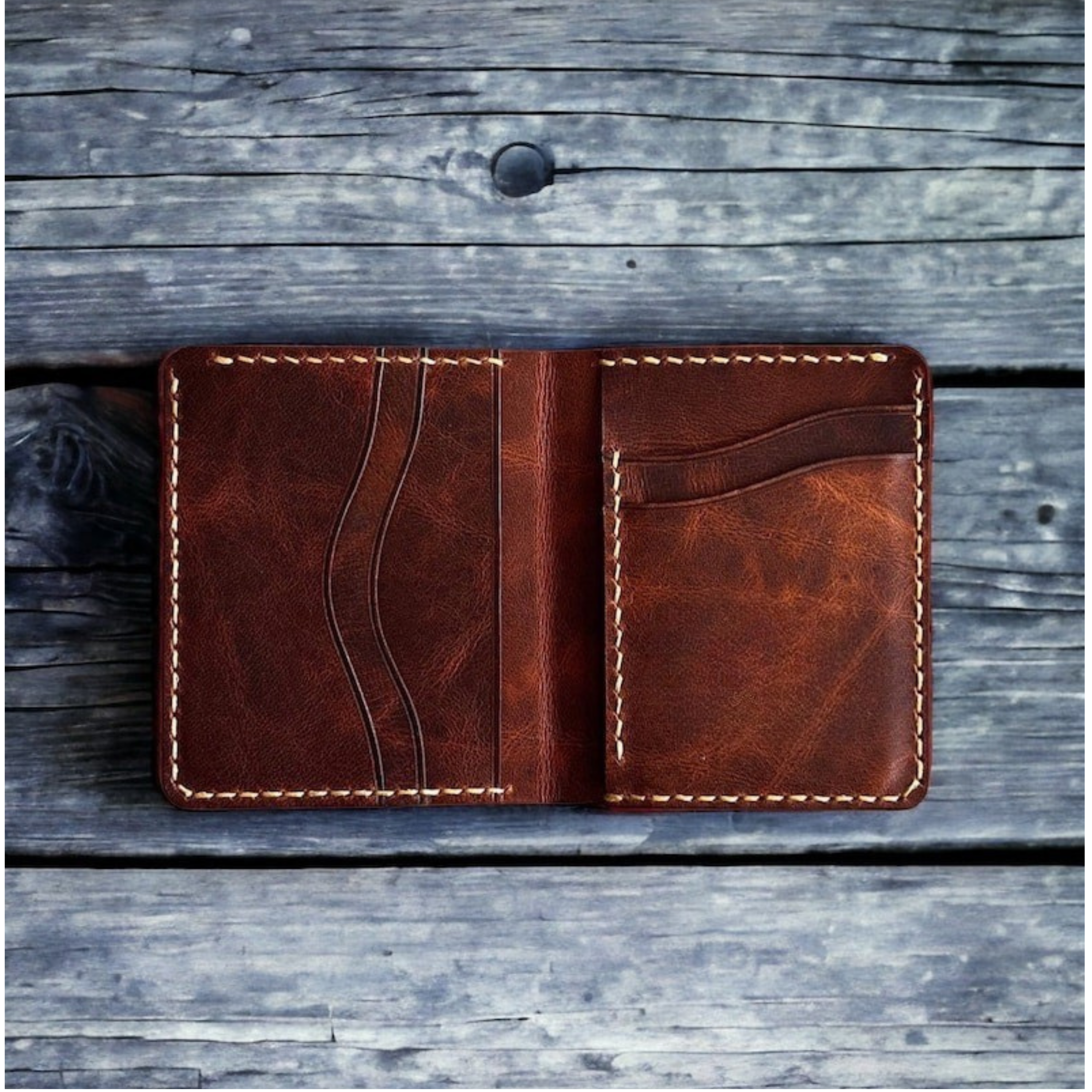 Kinnoti wallet Slim Leather Wallet - Minimalist Card & Money Holder