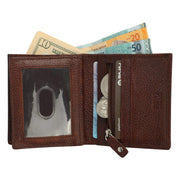 kinnoti Wallets 100% Genuine Leather Wallet (Brown)