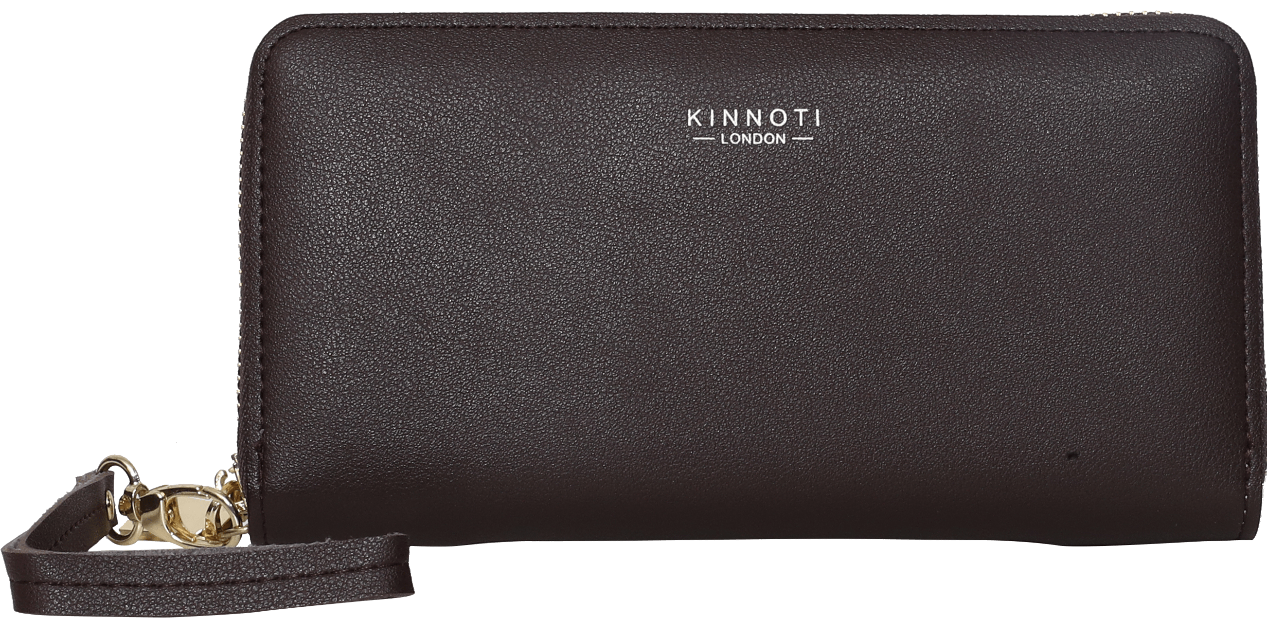 KINNOTI Wallets Brown Leather Bifold Clutch