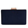 kinnoti wallets Royal Blue Box Embellished Clutch