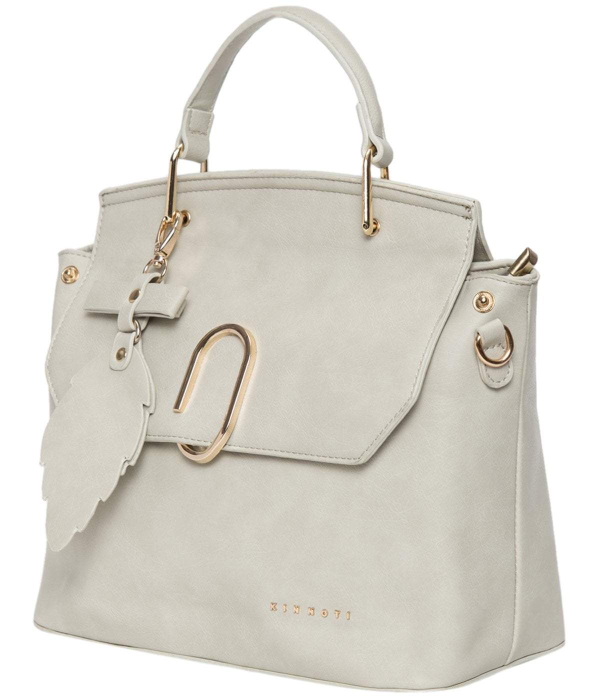 kinnoti White Color Satchel Bag