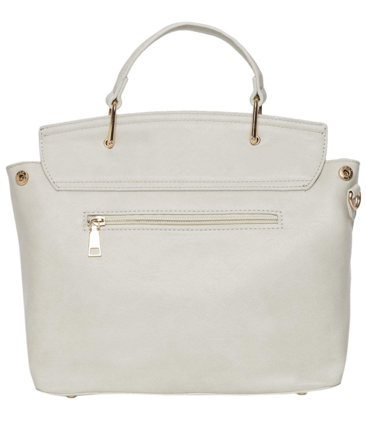 kinnoti White Color Satchel Bag