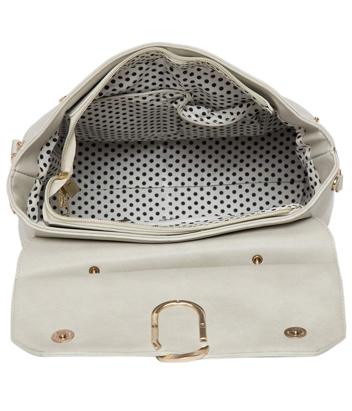 kinnoti White Color Satchel Bag