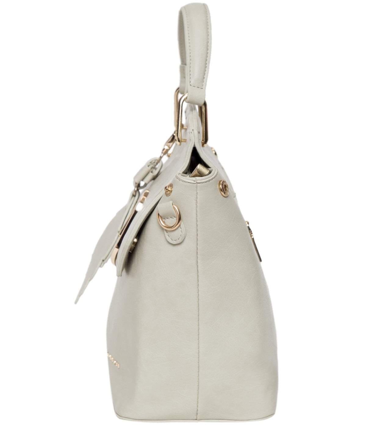 kinnoti White Color Satchel Bag