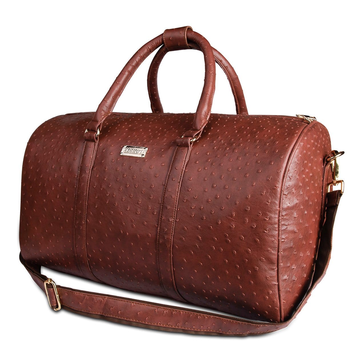 kinnoti Wine Textured Travel Duffle Bag