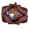 Load image into Gallery viewer, kinnoti Wine Textured Travel Duffle Bag
