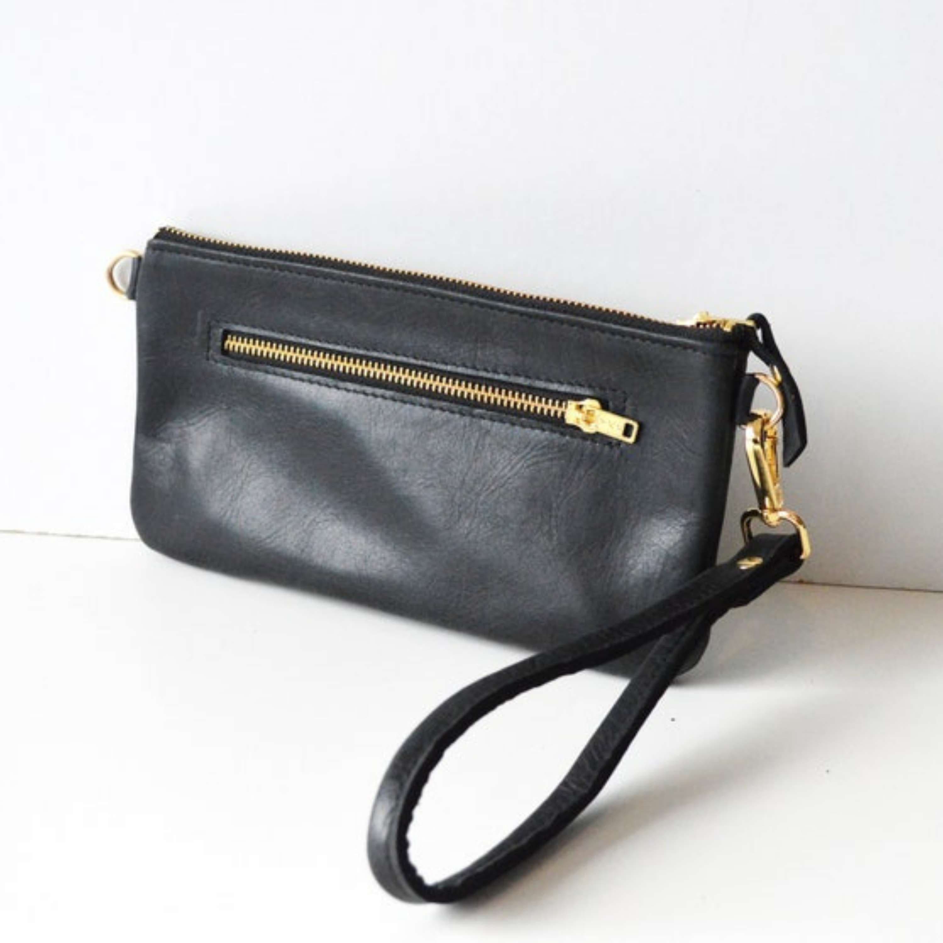 kinnoti Zipper Minimalist Leather Sling Bag