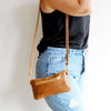 Load image into Gallery viewer, kinnoti Zipper Minimalist Leather Sling Bag